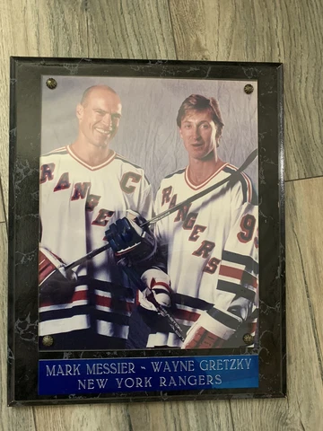 Wayne Gretzky And Mark Messier New York Rangers Collector Plaque NHL Cover