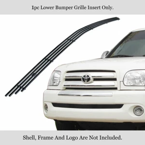 Se adapta a la parrilla de billete para Toyota Tundra 2003-2006 negra con inserto de parachoques inferior - Imagen 1 de 7