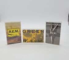 3pc Lot REM Automatic for the People, Out Of Time Green Cassette Tape Tested