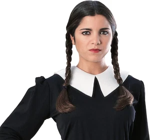 Women's The Addams Family Wednesday Addams Costume Wigs for Themed Parties an... - Picture 1 of 4