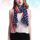 Women's American Flag Scarf - Lightweight 4th of July Accessory