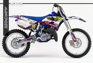 YAMAHA YZ125 YZ250 2002 2003 2004 2008 2014 MAXCROSS GRAPHICS FULL KIT DECALS MX - Picture 1 of 8