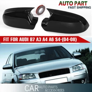 Tapas de cubierta de espejo retrovisor negro brillante para Audi A3 8P A4 A5 B8.5 S5 RS3 RS4 RS5 - Imagen 1 de 11
