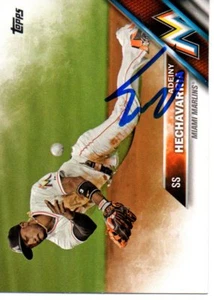 Adeiny Hechavarria Miami Marlins 2016 Topps Signed Card - Picture 1 of 1