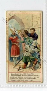 (Gb7034-513) Ogdens, Shakesperian Series, #5 King Lear 1905 G-VG - Picture 1 of 2