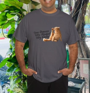 Very Demure Mindful Classy Meme Funny Cat T-Shirt - Picture 1 of 4