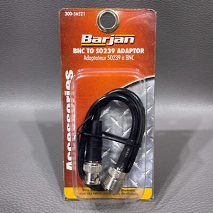 Adapter Barjan BNC do s0239 so239 300-56521 CB Radio 12" RG58U Kabel koncentryczny [ - Zdjęcie 1 z 7