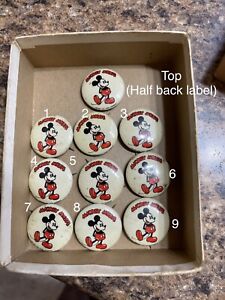 Vintage Walt Disney Enterprises Disney Mickey Mouse Pinback Button Pin