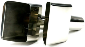 1973 Corvette Exhaust Tip Extensions Tips Stainless Steel Tips 2.25" ID C3 NEW - Bild 1 von 5