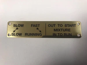 Choke / Slow Running Plate MG PA PB NA NB - Picture 1 of 1