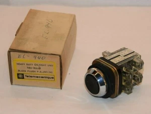 (NUEVO) TELEMECANIQUE XB2-MA22 XB2-MA23 Unidad de botón hermético al ras negra - Imagen 1 de 5