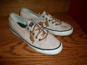 Sperry Shoes Women's 7.5 M Crest Vibe Baja Low Top Sneakers STS94368 Beige-NICE - Picture 1 of 5