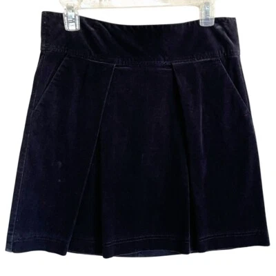 Falda plisada de pana azul marino de algodón Benetton para mujer talla 4 Foto 1 de 4