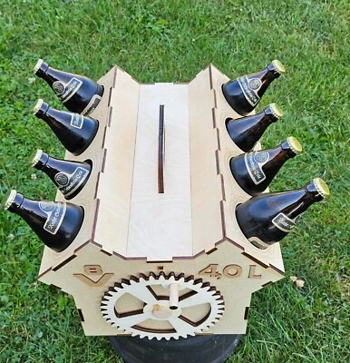 V8 Beer Engine, Unengraved. Engine block, beer cylinder, men's gift, beer crate  - Image 1 of 4