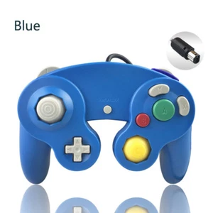 BLUE Wired Gamecube Controller for Nintendo NGC Video Game Console - Picture 1 of 2