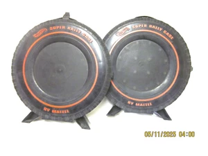 VINTAGE PAIR (2) 1968 MATTEL HOT WHEELS SUPER RALLY 24 CARRY CASE - Picture 1 of 3