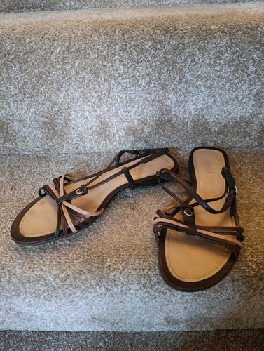 Sandali donna ECCO in pelle marrone taglia UK 5 38