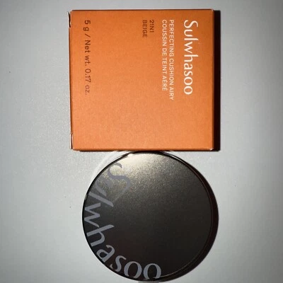 Sulwhasoo New Perfecting MINI Cushion AIRY Glow&Natural, Shade 21 US SELLER - Image 1 of 3
