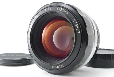 "Near MINT" Nikon Nikkor Auto 55mm f1.2 Non AI Wide Angle Prime MF Lens - Image 1 of 4