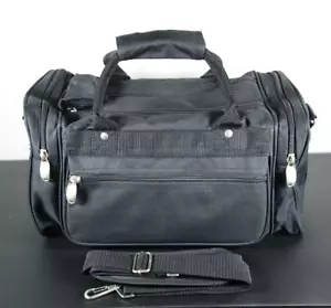 Borsa 5 scomparti elettronica da viaggio 15" x 9,5" x 8" nera imbottita senza marchio - Foto 1 di 13