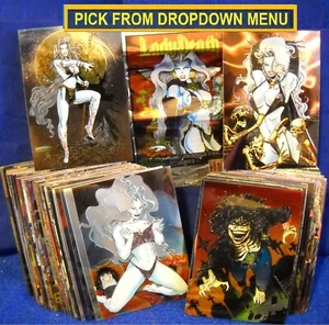 1995 Lady Death Series II Chromium BASE Trading Cards YOU-Pick-1 - Picture 1 of 154