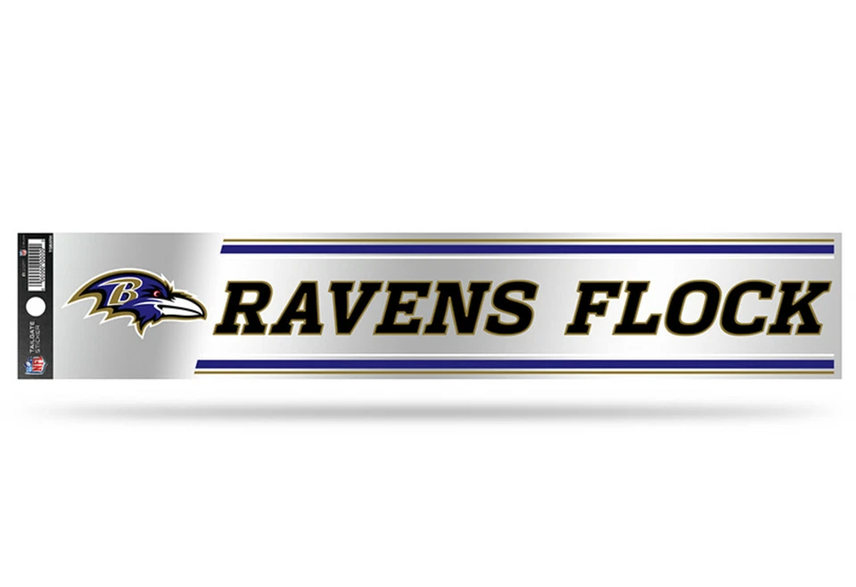 Calcomanía Baltimore Ravens NFL 3 X 17 Ravens Flock con eslogan ¡ENVÍO GRATUITO! Foto 1 de 1