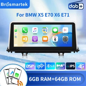 Android14 Autoradio für BMW X5 E70 X6 E71 CIC CCC Apple CarPlay Navi Autoradio - Bild 1 von 20
