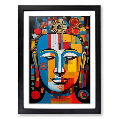 Buddha Constructivism No.2 Framed Canvas Wall Art Print Poster Picture - Image 1 of 4