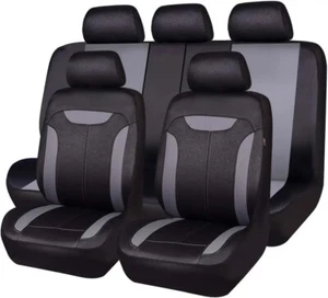 CAR PASS Montclair 11PCS Universal Fit Breathable Leather Look Fabric - Picture 1 of 4