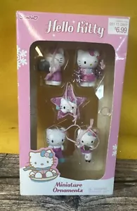 Hello Kitty Kurt Adler 2008 Miniature Holiday Ornaments Christmas Mini Set Of 5 - Picture 1 of 8