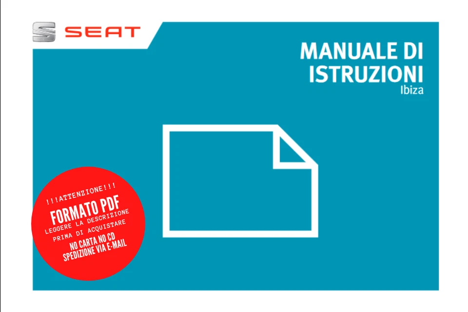 Libretto manuale istruzioni uso e manutenzione in PDF Seat Ibiza 2017-- - Immagine 1 di 1