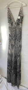 Alamour the label Cristal cocktail dress gown sheer nude size S BNWT Never Worn - Picture 1 of 24