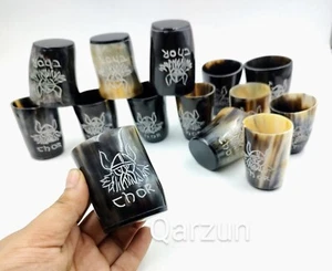Set of 6 Thor Horn Shot Glass Drinking Beer Viking Collectible Gifting Item - Picture 1 of 5