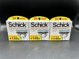 Recambios de hoja de afeitar de titanio SCHICK Quattro 8 cartuchos paquete económico, 3 cajas - Imagen 1 de 1