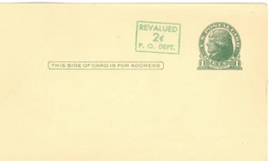 USPS Scott UX39 2c On 1c Green On Buff Thomas Jefferson (New) Postal Card - Picture 1 of 2