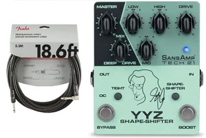 Tech 21 SansAmp Geddy Lee YYZ Shape-Shifter Bass Pedal (FREE FENDER 18' CABLE ) - Picture 1 of 2