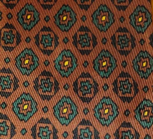 1940s 1950s BOLD ANTIQUE VINTAGE ~ HABAND ~ MENS TIE ~ BROWN & GREEN ~ 54" - Picture 1 of 3