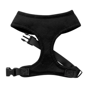 SOFT MESH BLACK DOG AND PUPPY HARNESS - XS to XL RichPaw - Picture 1 of 8