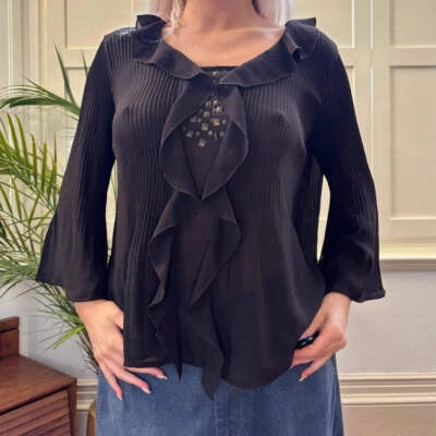 Blusa New York City Design Company - Poliéster marrón medio Foto 1 de 4