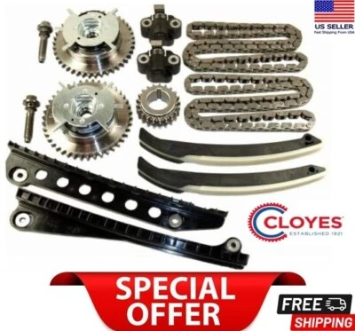 Nuevo kit de cadena de distribución del motor Cloyes delanteros para Ford Lincoln con piñones 5,4 L V8 Foto 1 de 4