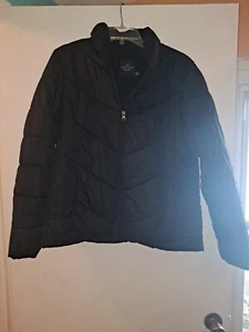 Faded Glory Black Puffer Jacket Size Large Youth 12-14 - Picture 1 of 3