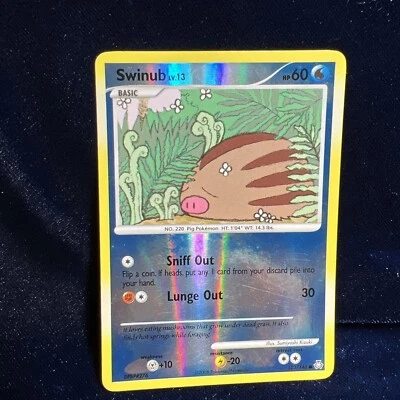 Swinub 123/146 Reverse Holo Diamond & Pearl Legends Awakened Pokemon Card - Image 1 of 4