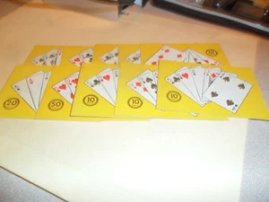 10 RARE GAMBLING CARDS FROM PREMIER CARD VENDOR 1950`S - Picture 1 of 4