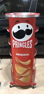 Pringles Display Stand Limited Edition All Metal 48” Unique - Picture 1 of 12
