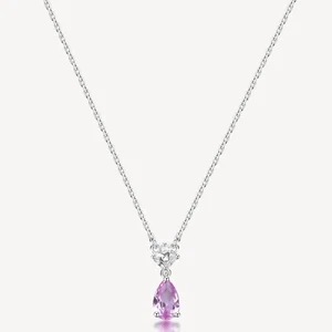 BROSWAY FANCY COLLANA DA DONNA CON ZIRCONI IN ARGENTO 925 FVP111 VIBRANT PINK - Foto 1 di 5