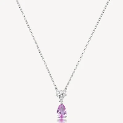 BROSWAY FANCY COLLANA DA DONNA CON ZIRCONI IN ARGENTO 925 FVP111 VIBRANT PINK - Immagine 1 di 4