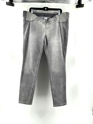 Pantalones de mezclilla Rockstar Old Navy Maternity grises elásticos talla 10 para mujer Foto 1 de 4