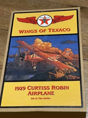 1929 Wings of Texaco Curtiss Robin Plane ERTL Die Cast Airplane Bank 6th Series - Image 1 of 2