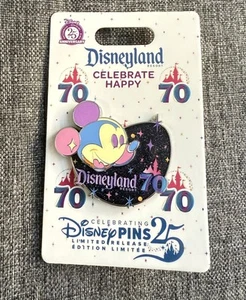 Spilla Disney Disneyland 70° Anniversario Celebra Happy Topolino LR - Foto 1 di 2
