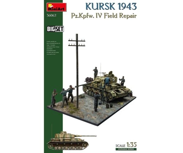 Miniart 36062 - 1:35 Big-Set Kursk 1943 Pz.Kpfw.IV Field - Neu